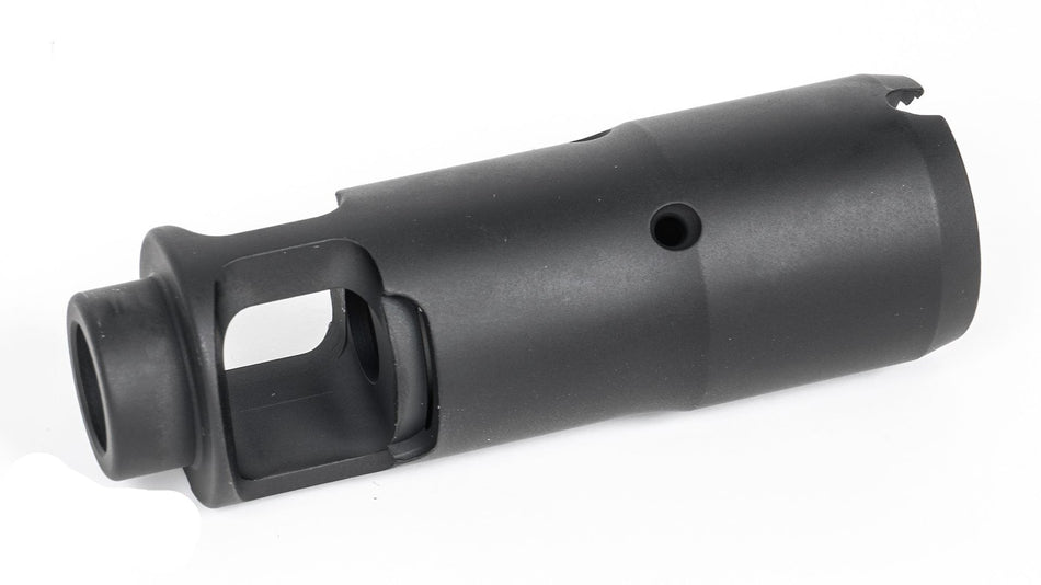HIGH COLLAR Muzzle Brake AKM Style STAINLESS STEEL