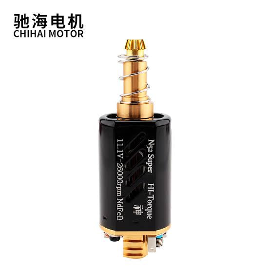 the best CHIHAI N52 HIGH TORQUE 480 long gel ball gun rifle blaster motor that works great with M180 springs.