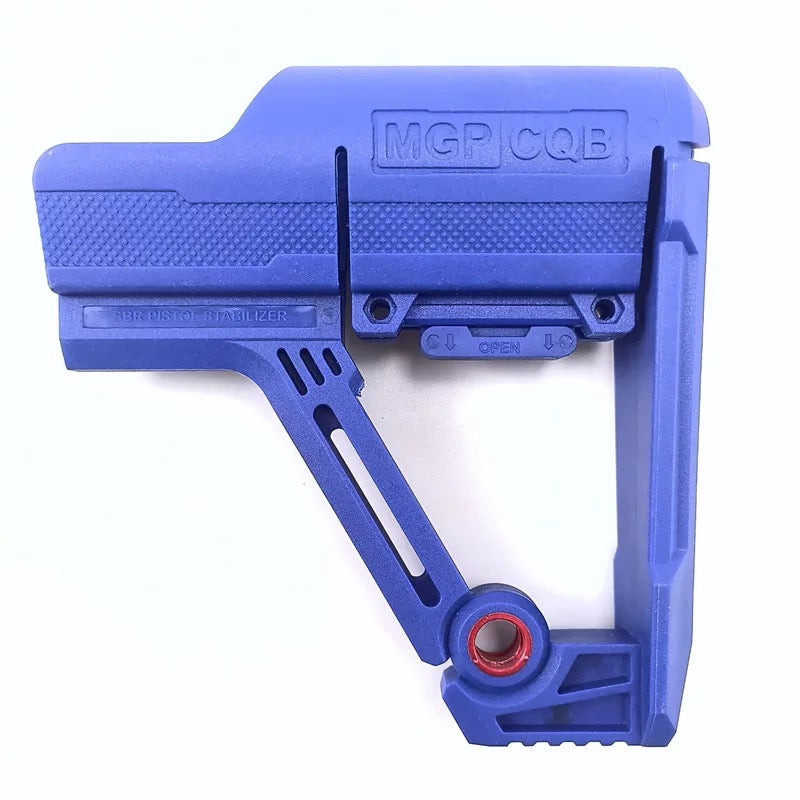 Blue MGP CQB SBR Butt Stock perfect for M4/AR-15 platform CQB AEG gel blasters