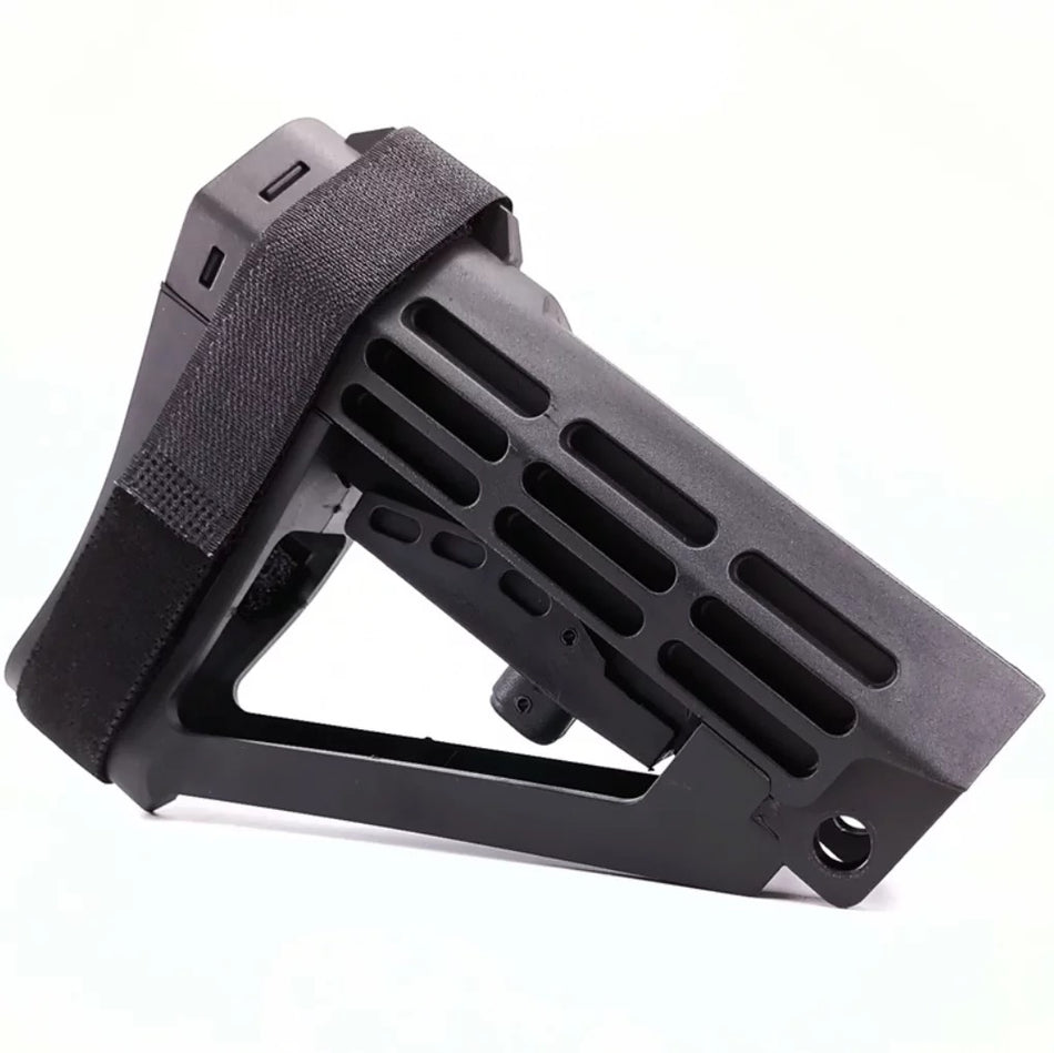 Black SBA4 butt stock pistol brace perfect for M4/AR-15 platform AEG gel blasters